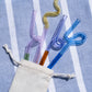 Curly Reusable Glass Straws